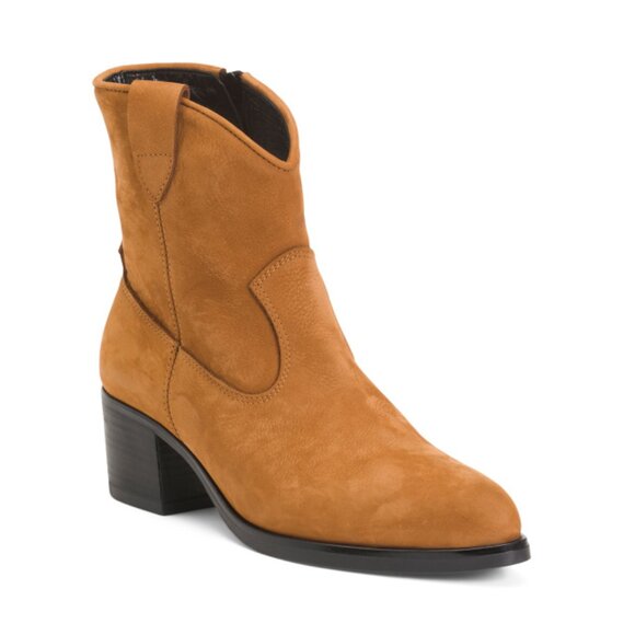 OROSCURO Brown Made In Italy Suede Booties